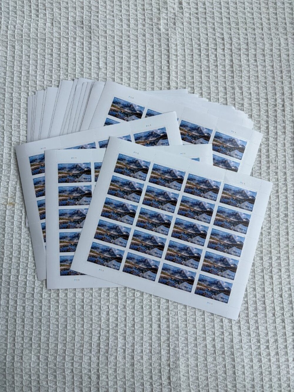 20book Stamps: Rocky Mountain Clouds and Mist | Colorado Centennial Stamp